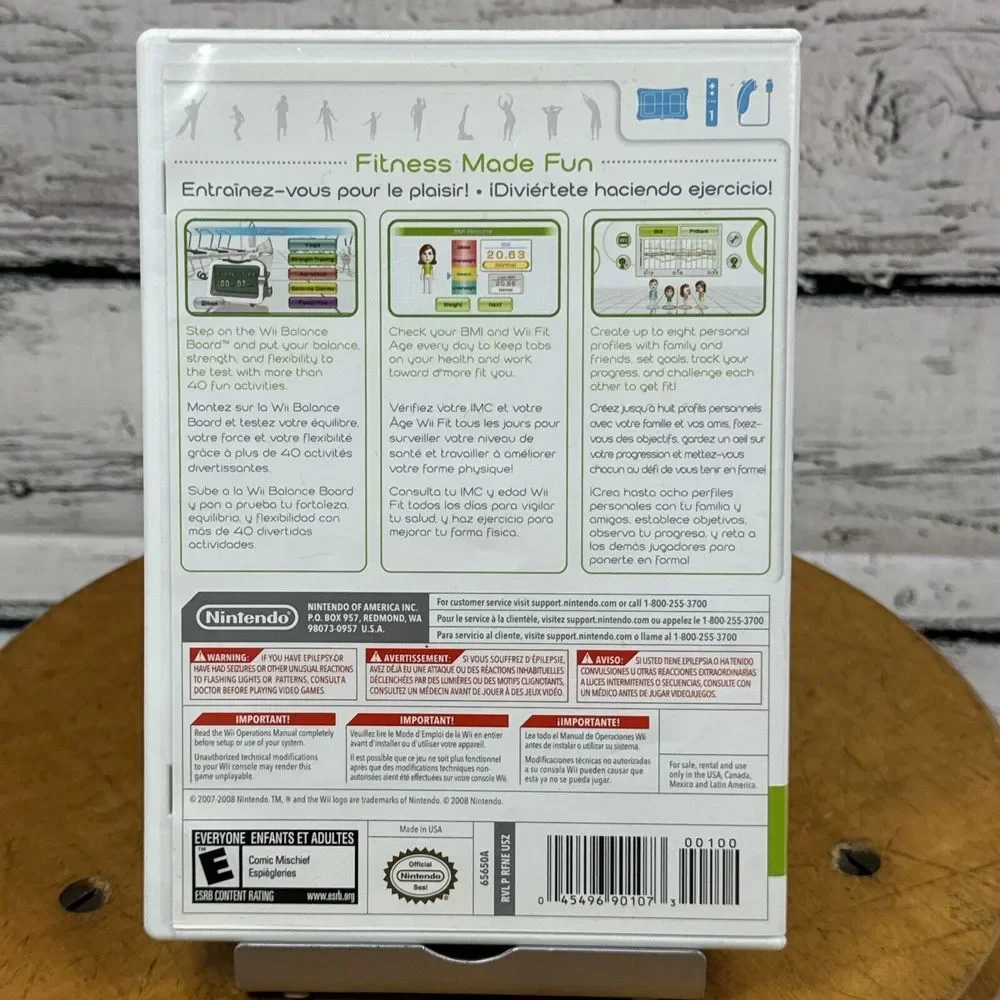 Wii Fit Nintendo‎ Wii Video Game Complete In Box CIB Fitness Exercise Program